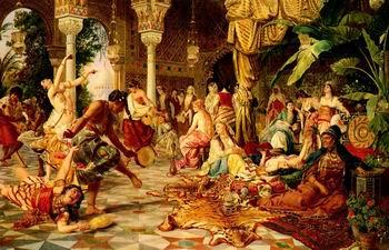 unknow artist Arab or Arabic people and life. Orientalism oil paintings  509 Germany oil painting art